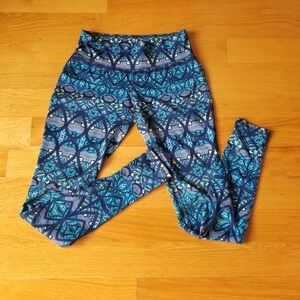 Mossimo Blue Patterned Leggings